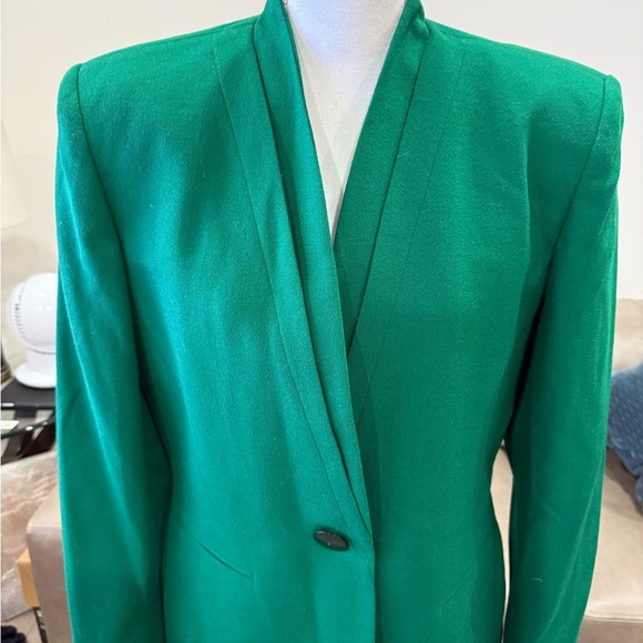 Jones New York Green Blazer & Skirt Set Size 14 Career Professional Office - Picture 10 of 10